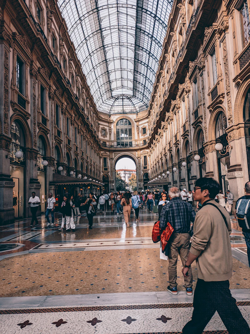 Galleria Vittorio Emanuele II near Milan's fashion district