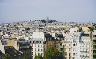 A panoramic view of Montpellier neighborhood with ongoing home renovation projects.