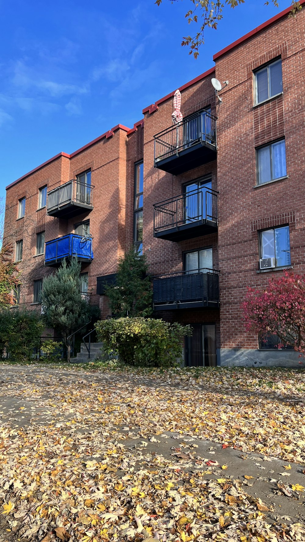 a building with balconies and a few balconies