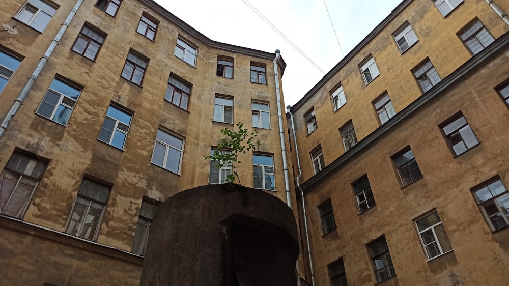 a building with a tunnel