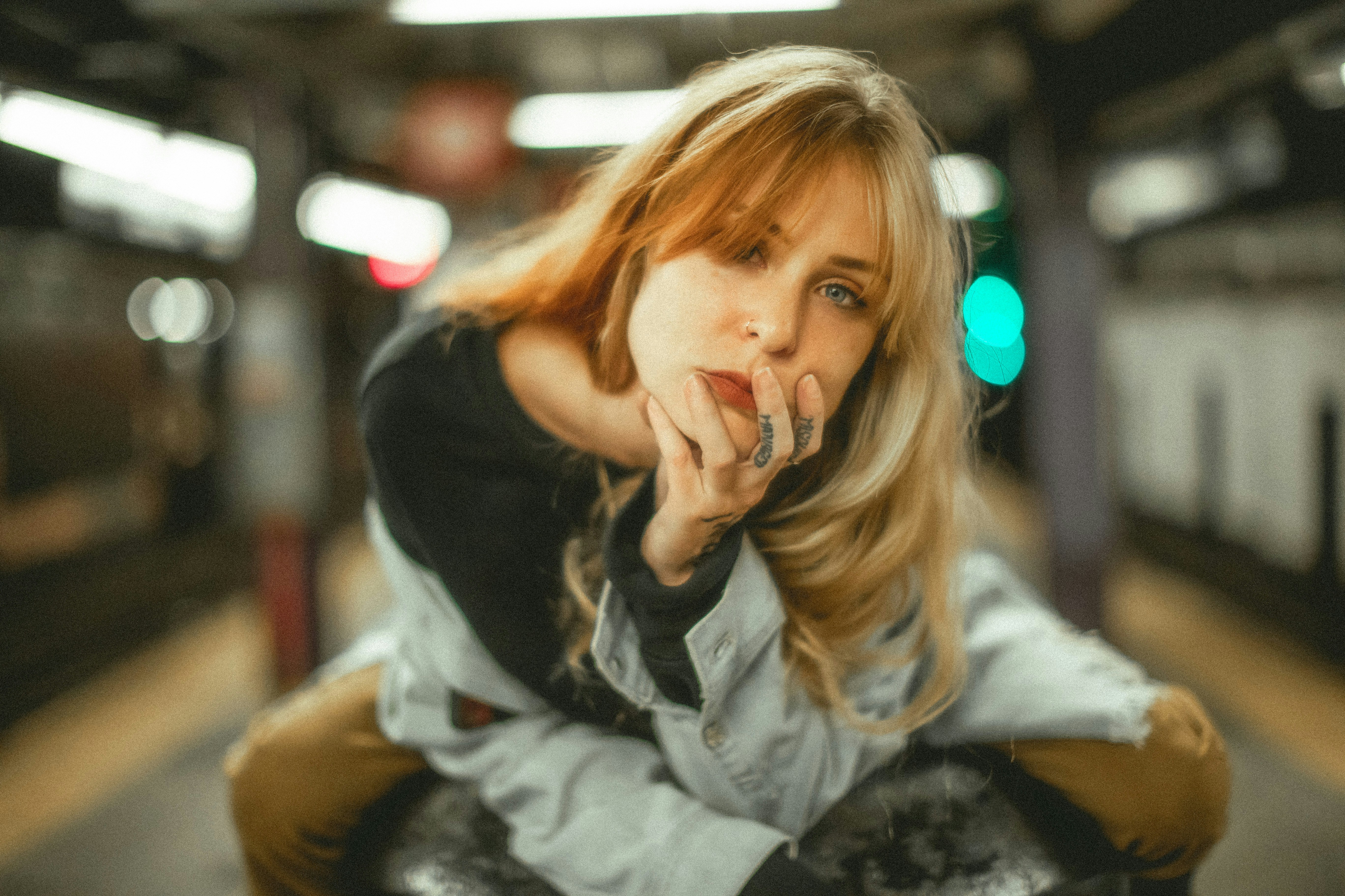 a person sitting on the ground