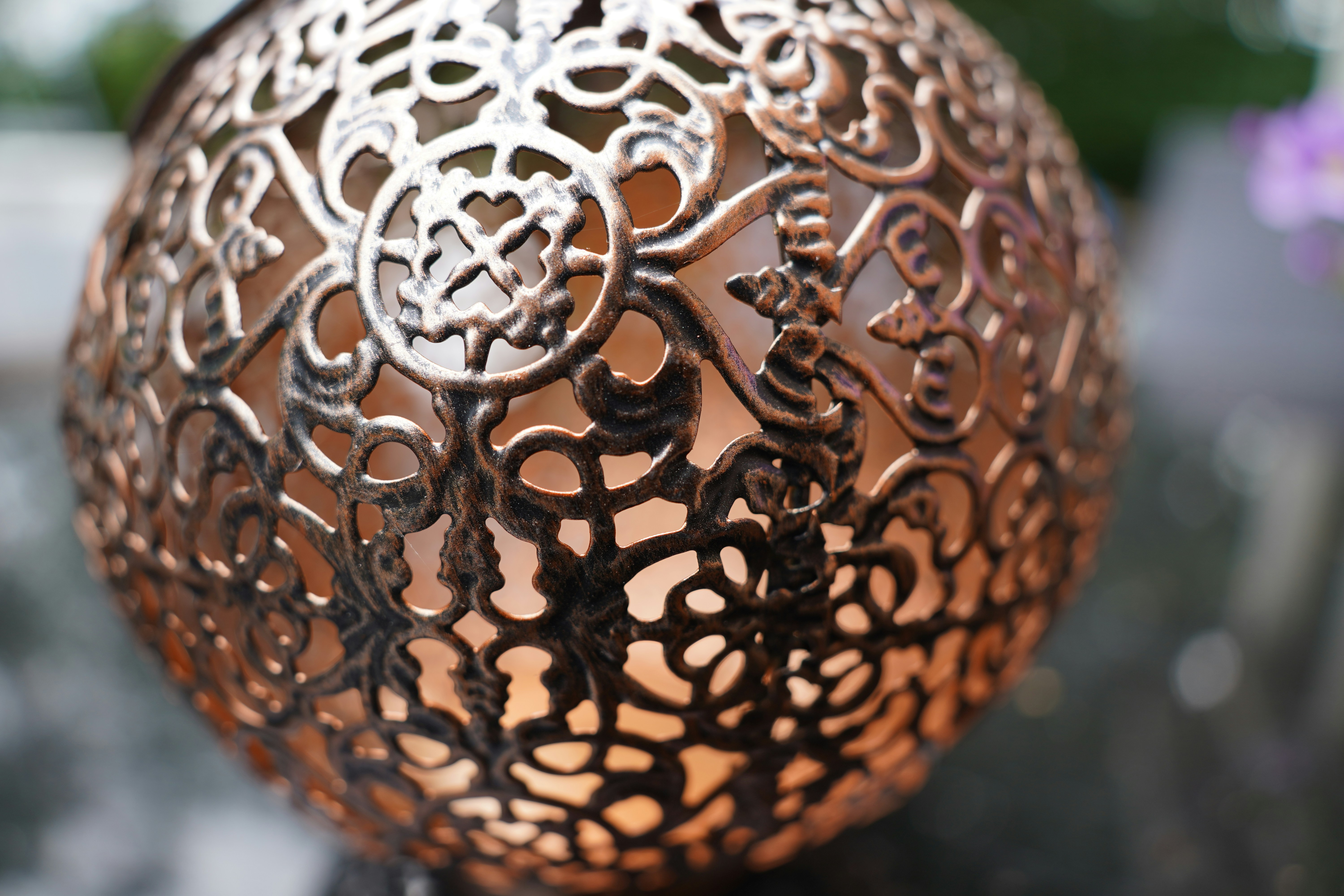 a close up of a metal object