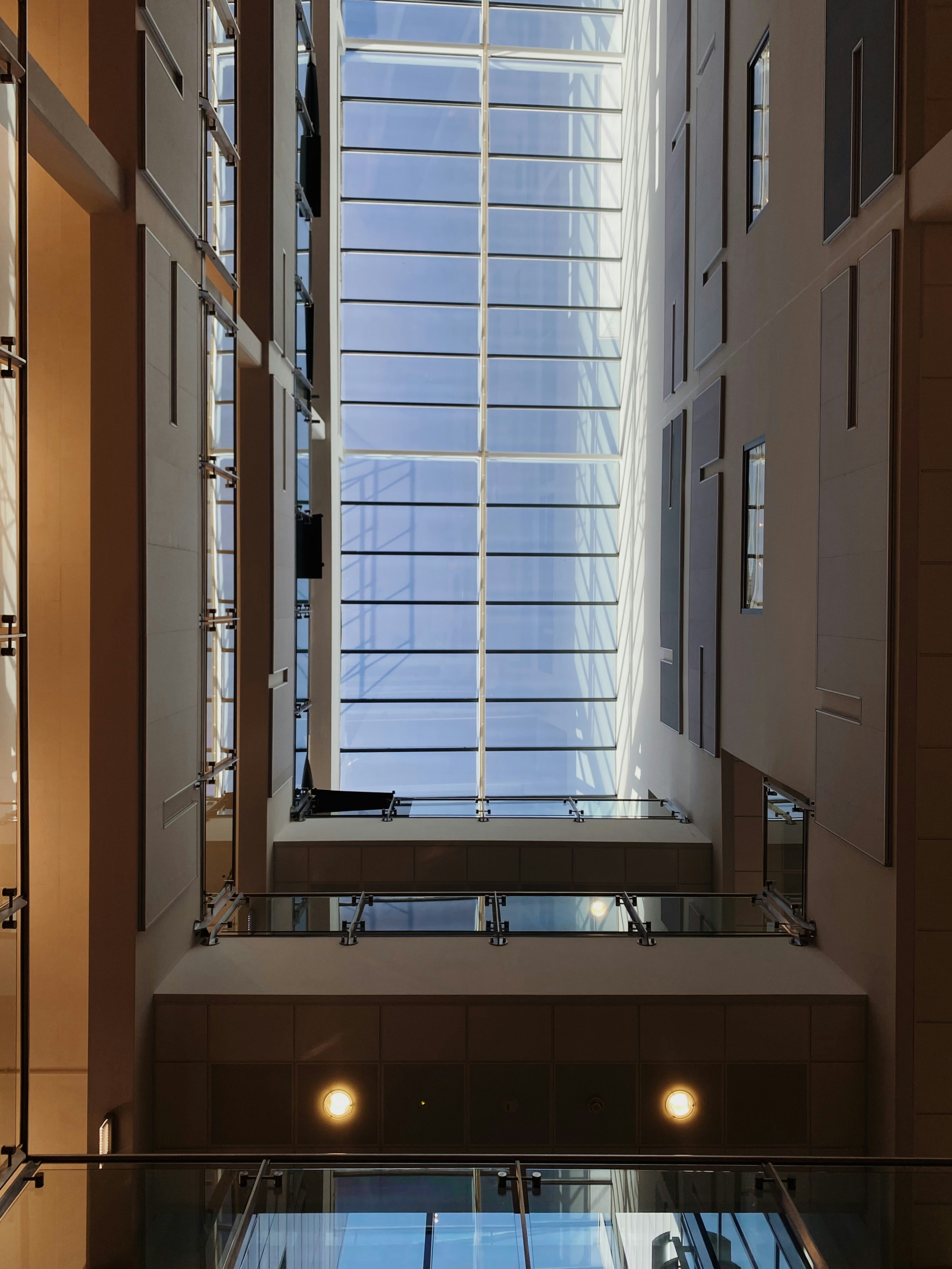 a building with a large window