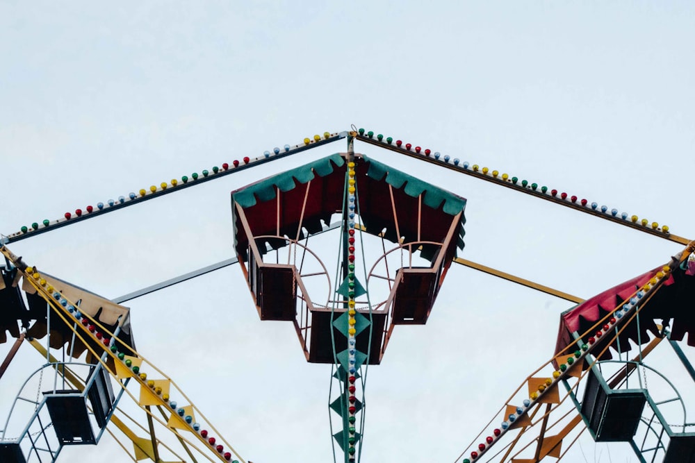 a roller coaster with a crowd of people on it