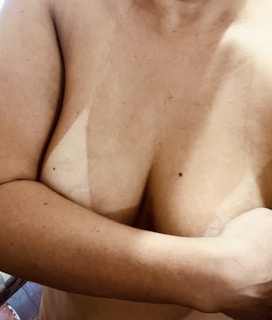 a close-up of a person's arm