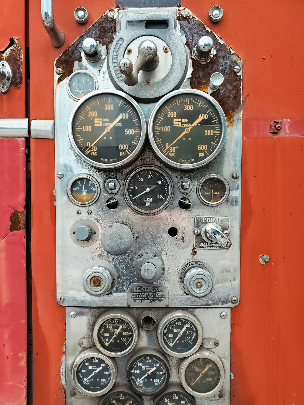a close-up of a control panel