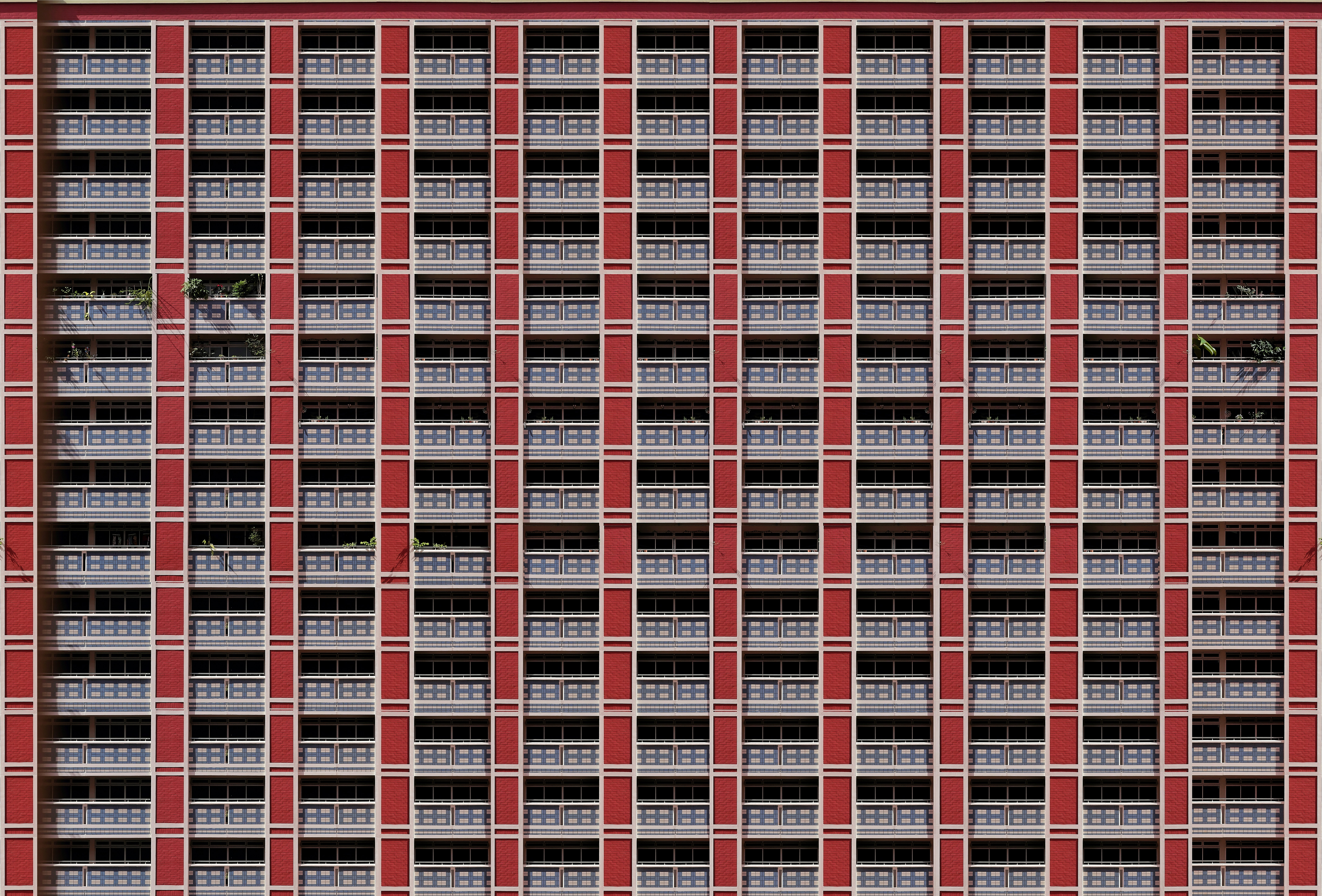 une surface à carreaux rouge et blanc