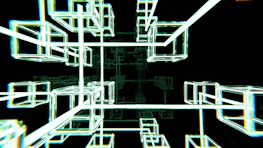 Abstract digital visualization of interconnected workflow nodes glowing softly on a dark background.