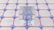 A three-dimensional network pattern with light purple nodes connected by orange lines, creating a grid-like structure. At the center, a transparent cube contains intricate, colorful circuitry resembling a futuristic data network or processor.
