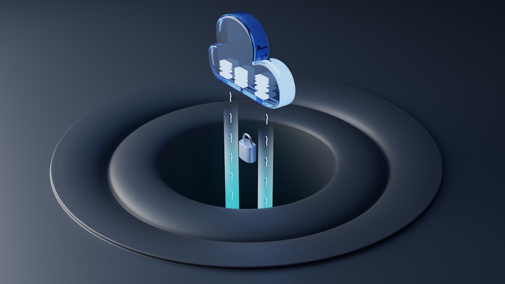 A cloud and a lock means your data in the Cloud is safe and secured. 