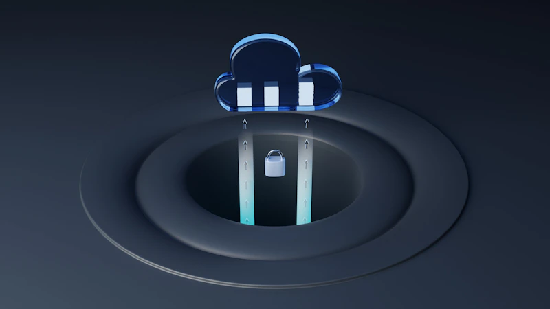 Glass cloud storage icon