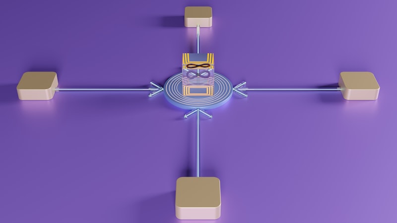 A robot figure with a glowing light saber against a dark background