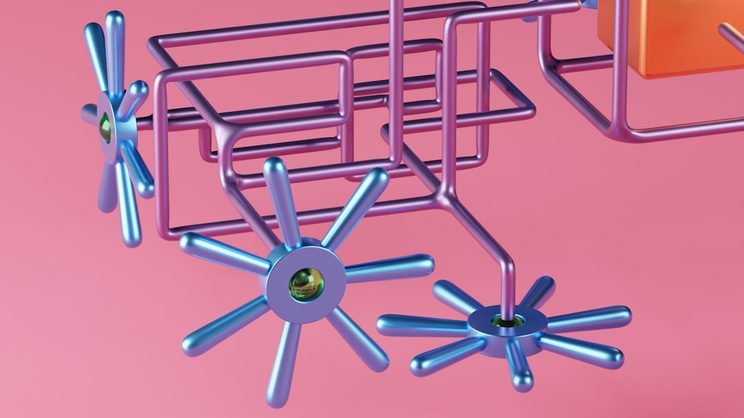 a group of metal objects,
