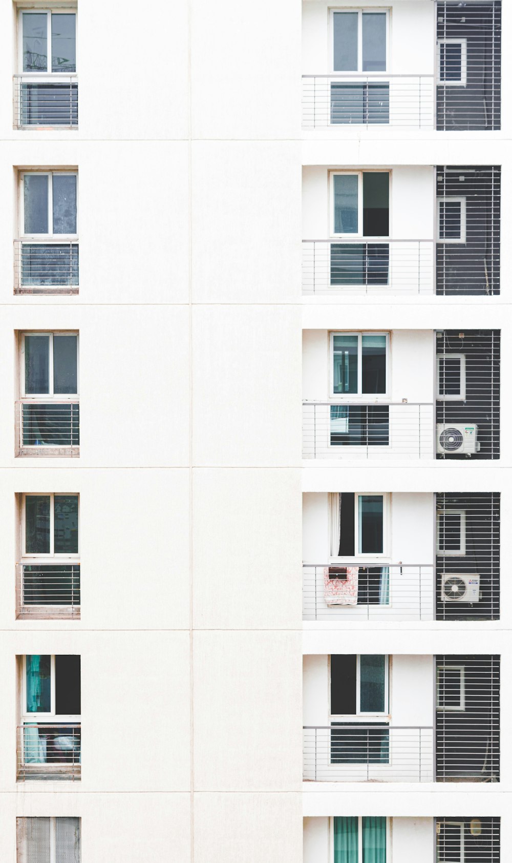 a building with many windows