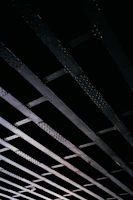 a close-up of a metal structure