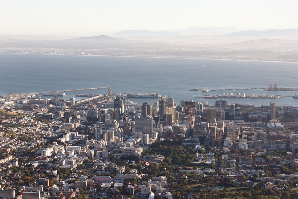 a city next to the water