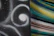 Close-up of a contemporary mural with vibrant colors and intricate details.