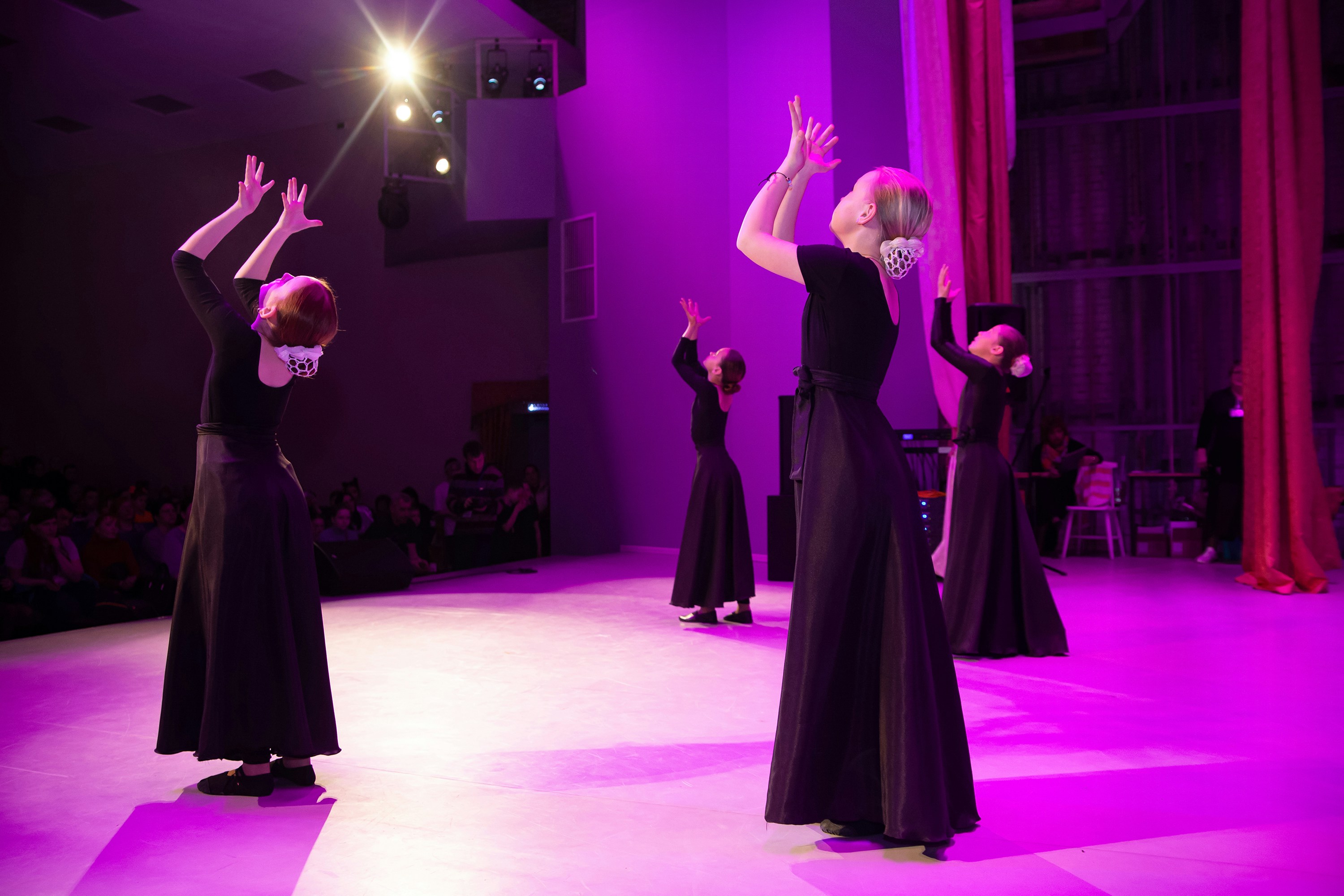 a group of women dancing