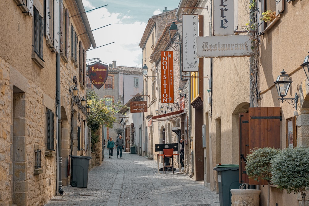 a street with buildings on both sides