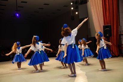 a group of girls dancing