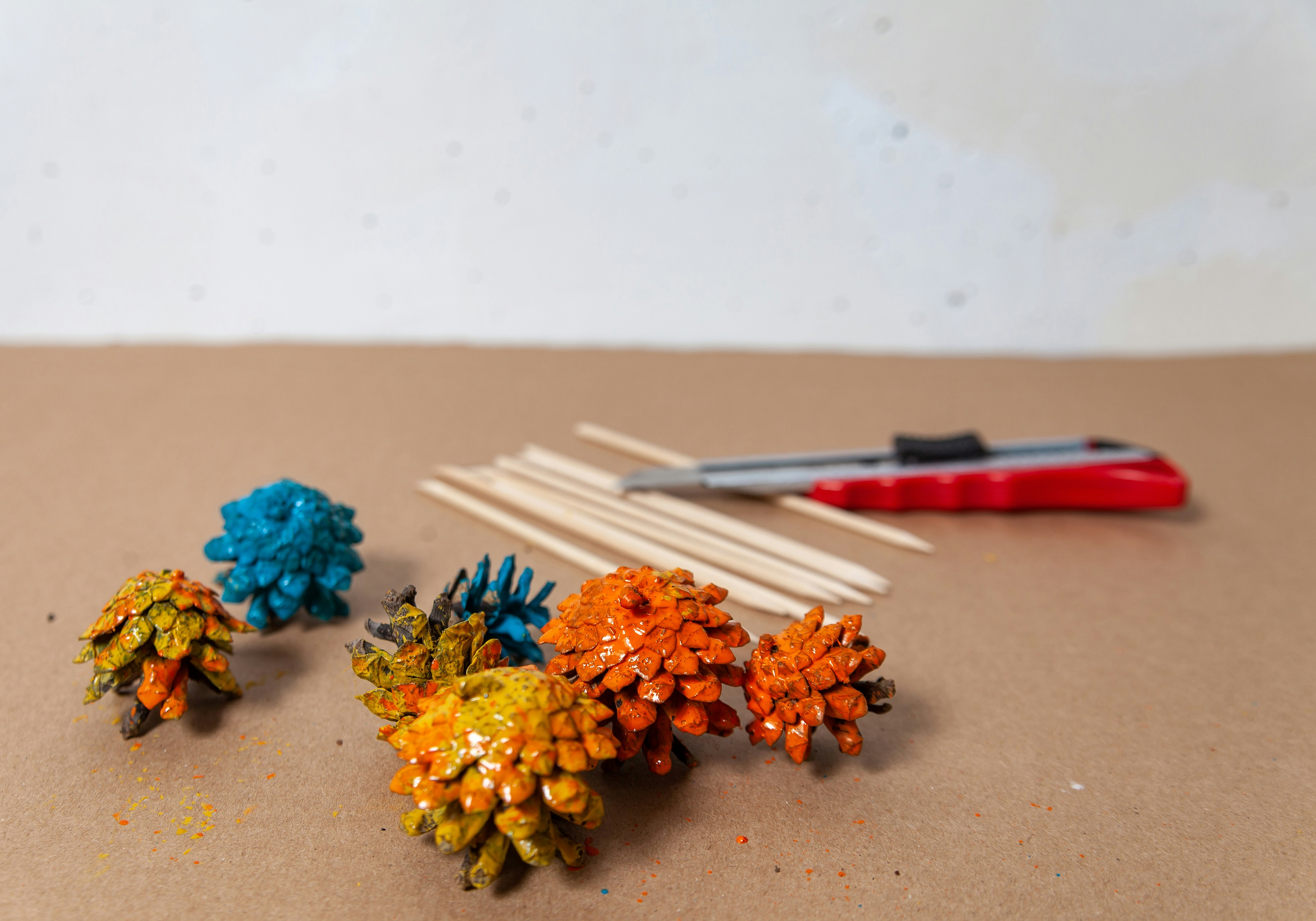 a group of objects on a table