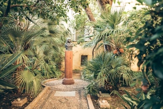 a fire hydrant in a garden