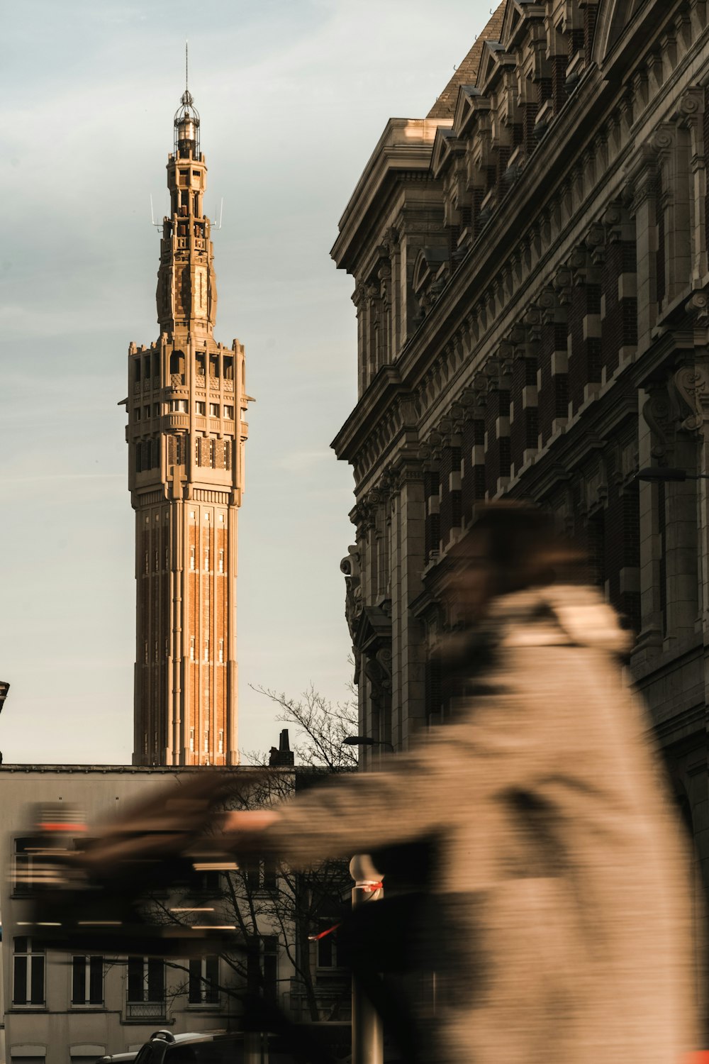 a tall building with a tower