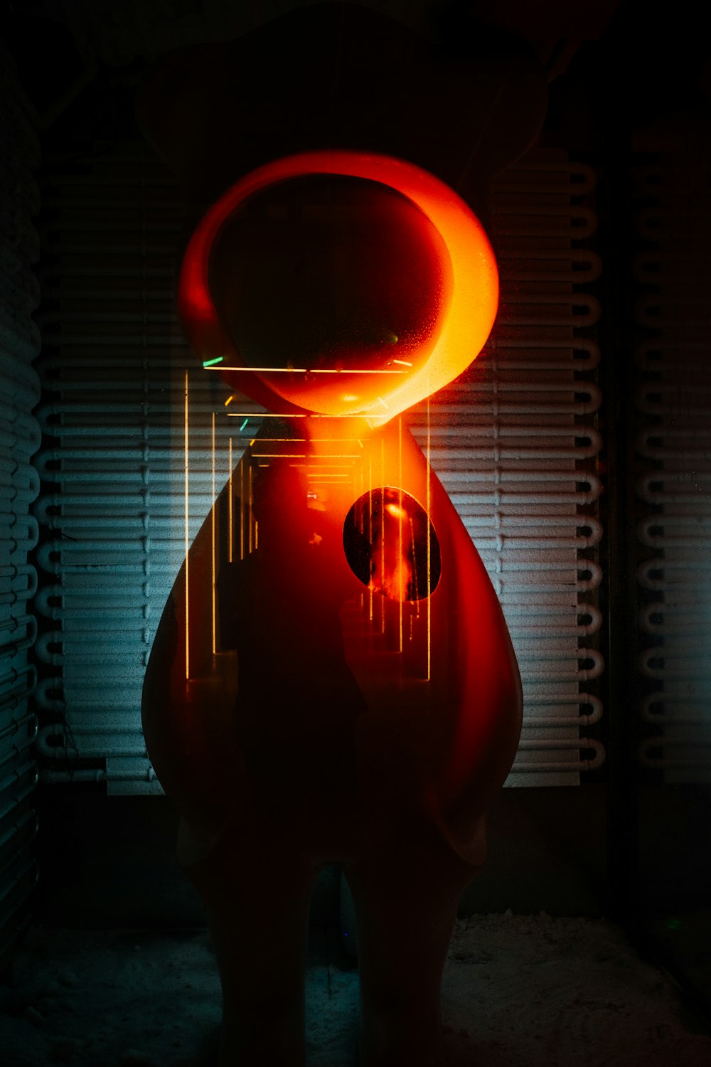 a person holding a glowing object