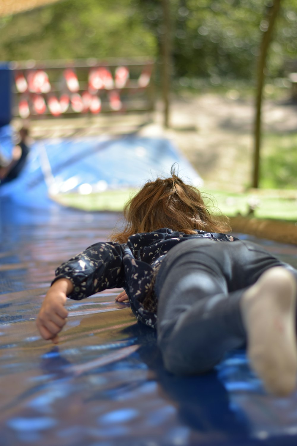 a person lying on the ground