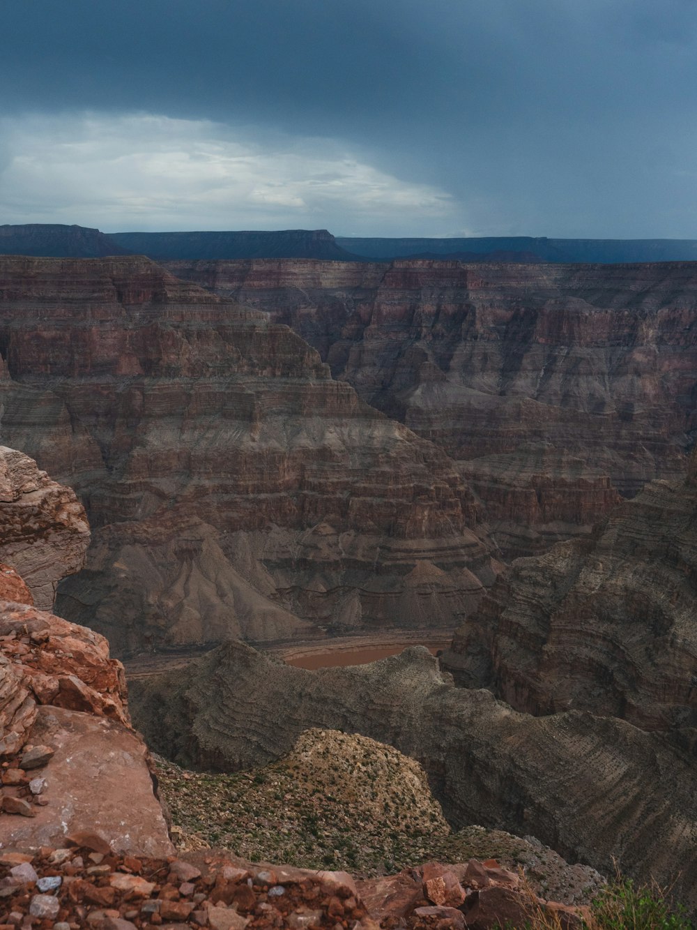 a canyon with a river running through it