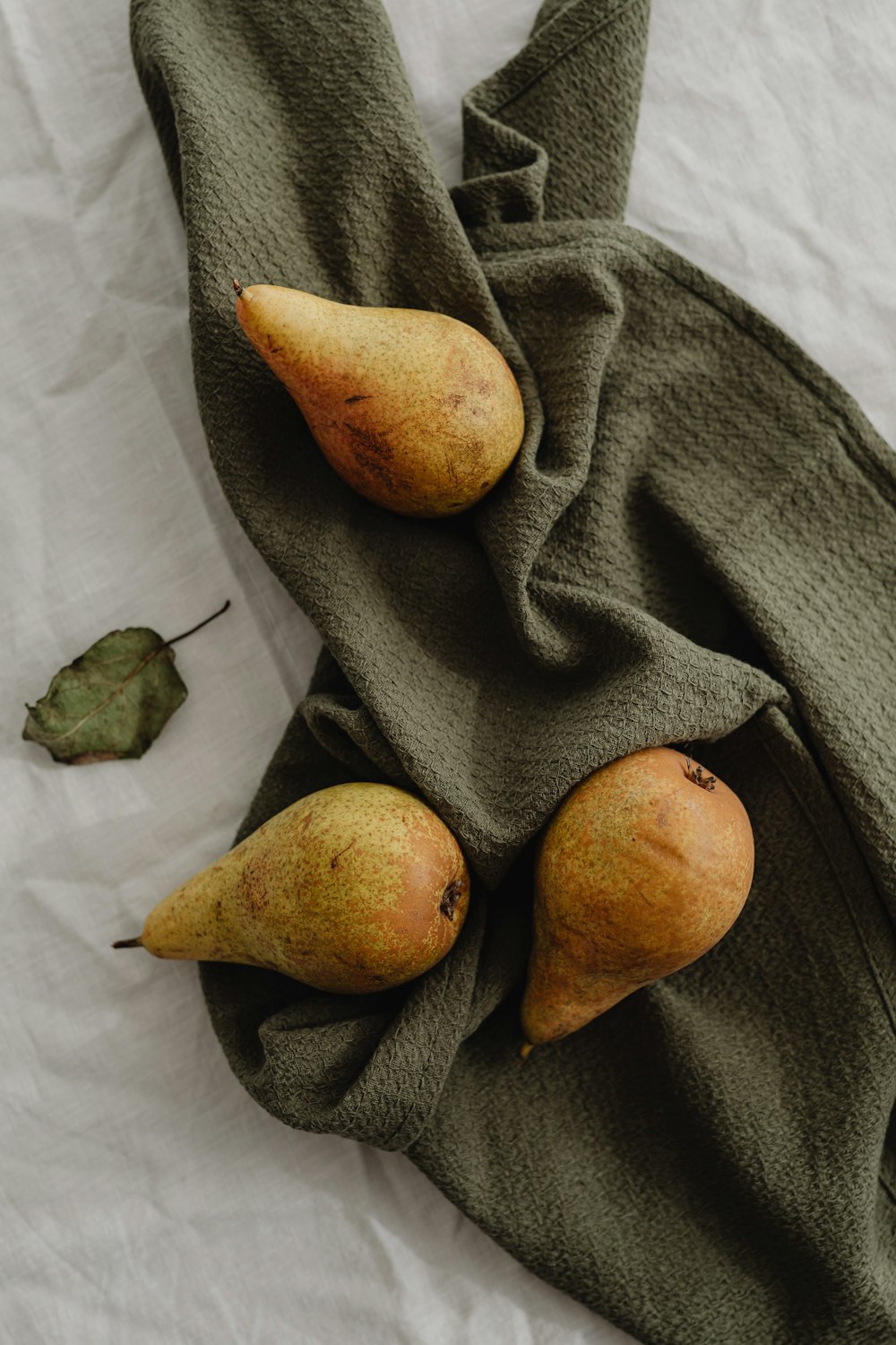 a group of potatoes on a blanket