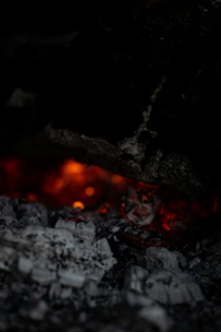 Close-up of soot-covered surfaces being professionally cleaned.