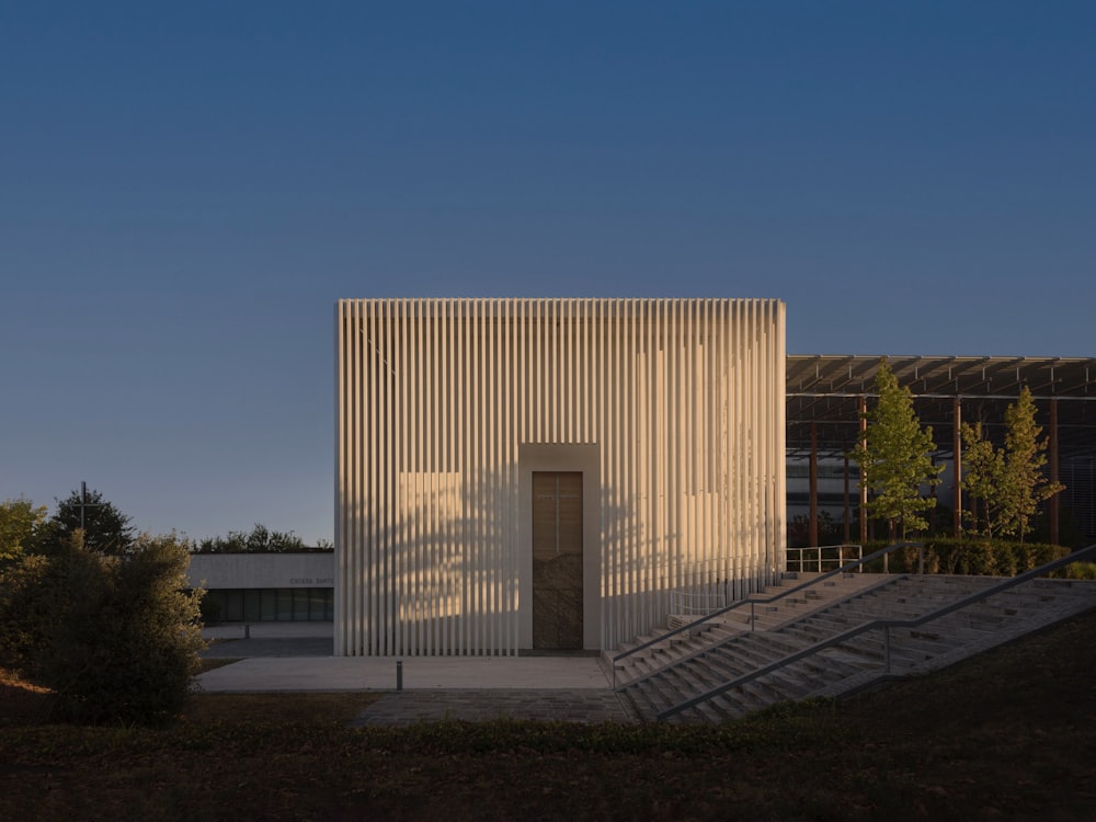 a building with stairs and a staircase