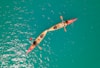 a person in a small airplane