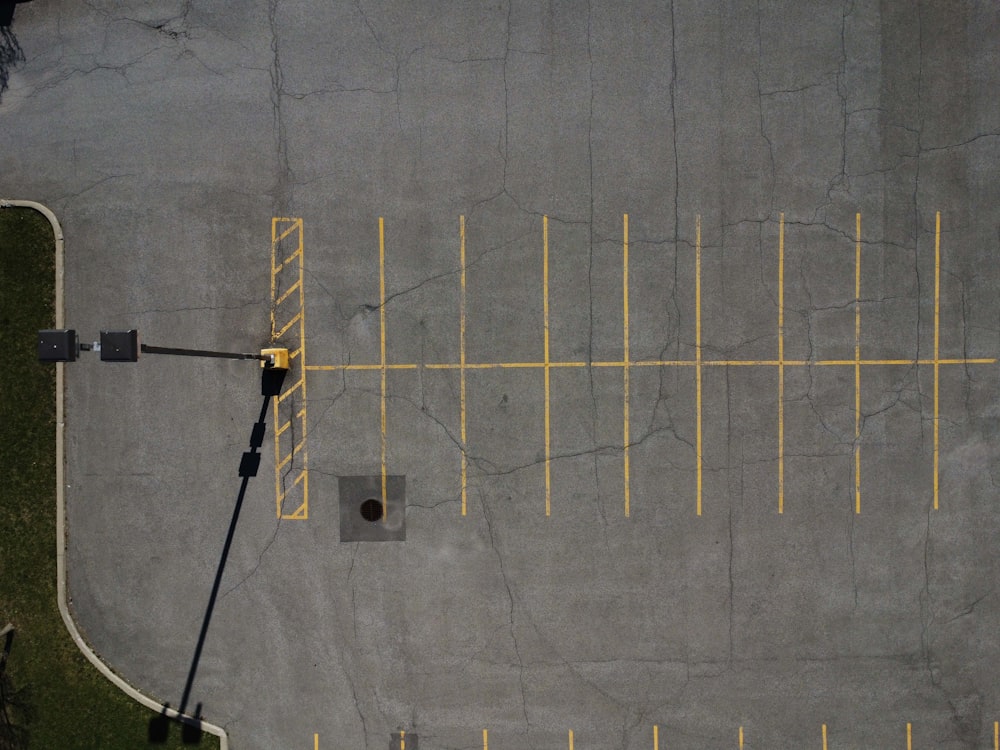 a concrete wall with a metal bar