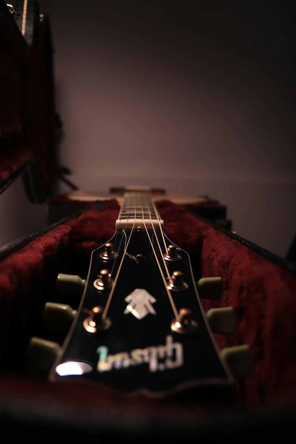 a guitar on a table