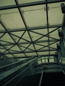 a large glass ceiling