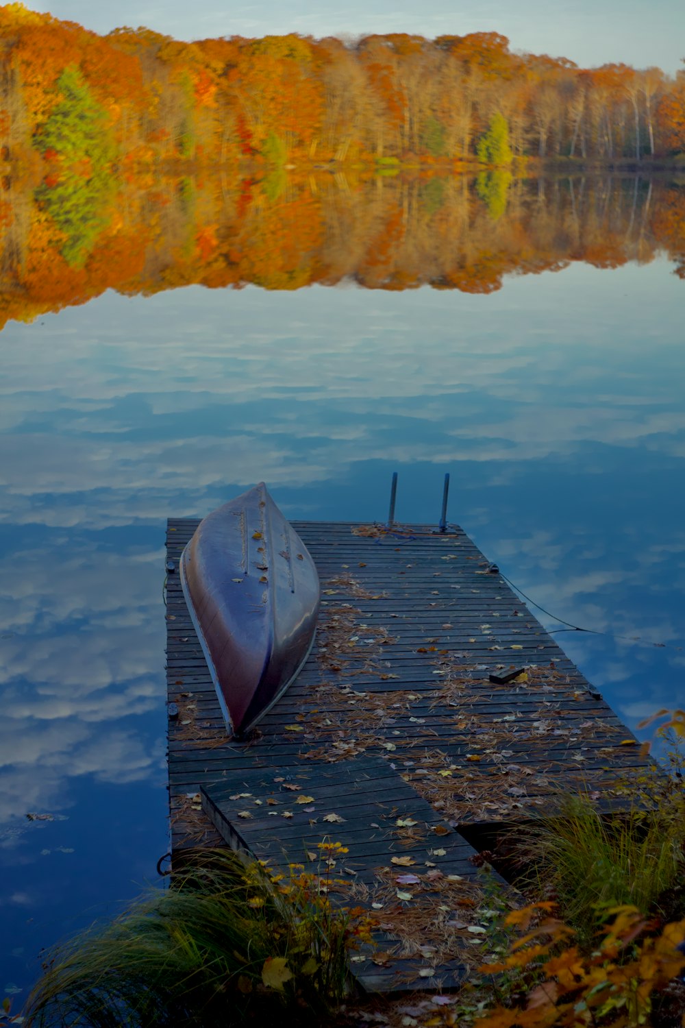 a tent on a dock