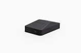 A sleek portable charger with a modern design.