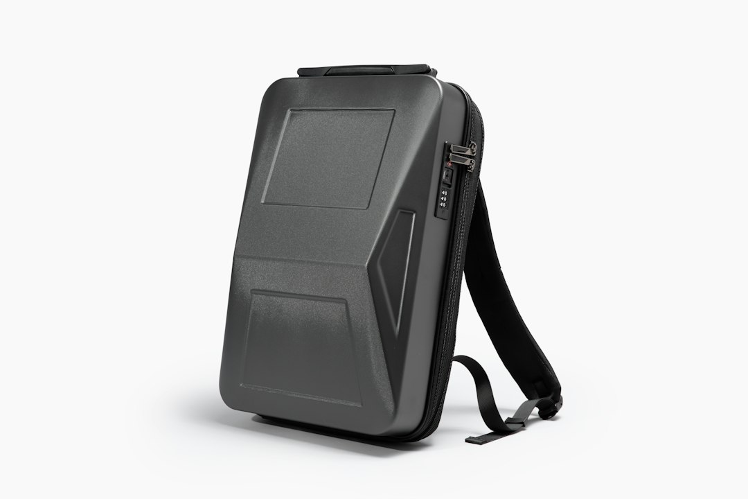 armored backpack closeup