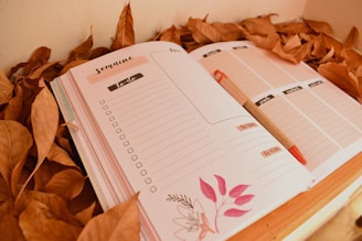a close-up of some papers