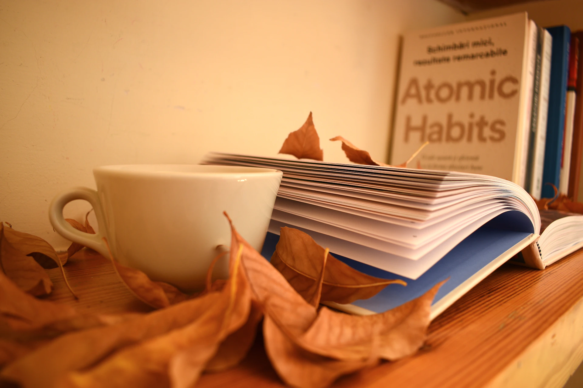 a cup of tea on a table