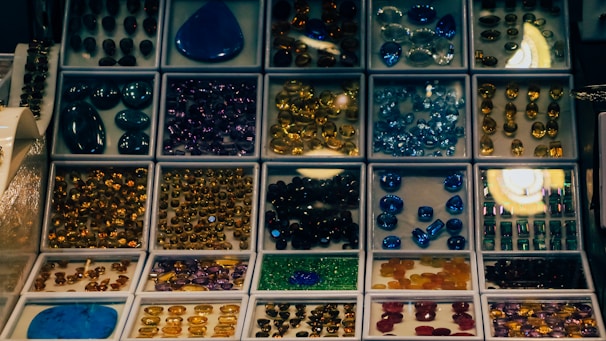 a board game with many pieces