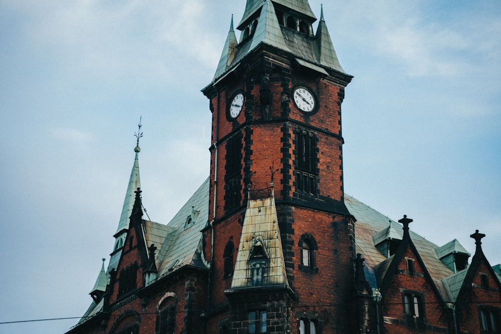 a clock tower on a building