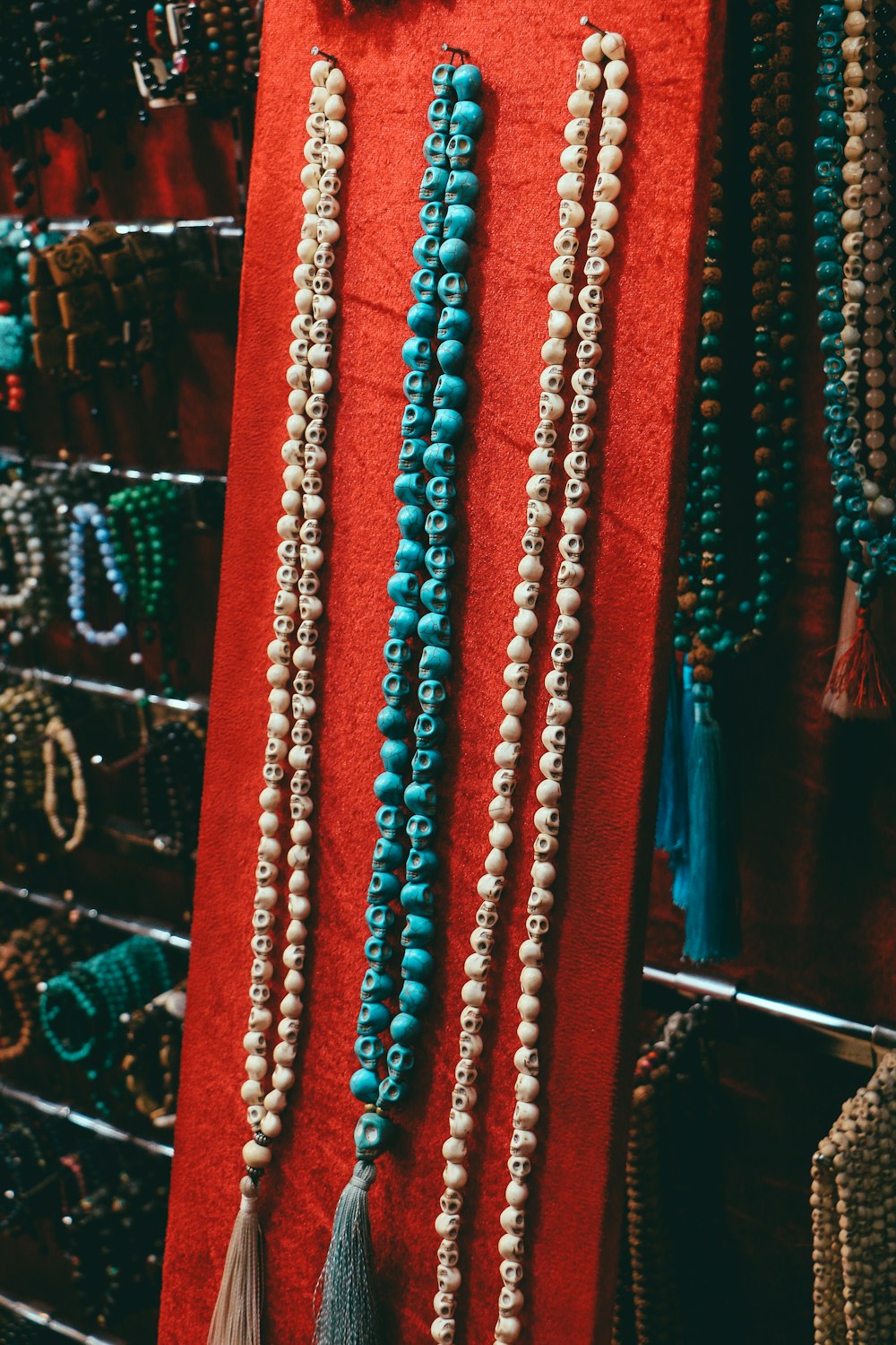 a group of colorful ties