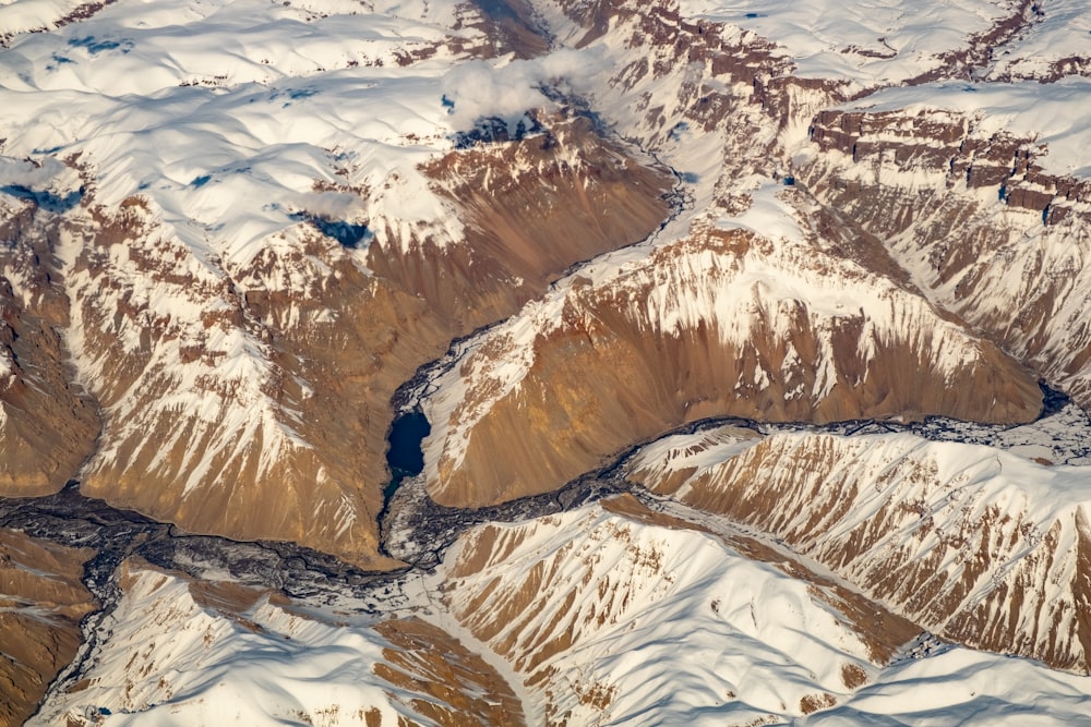 a high angle view of a canyon