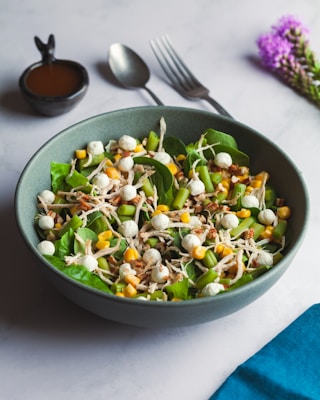 a bowl of food