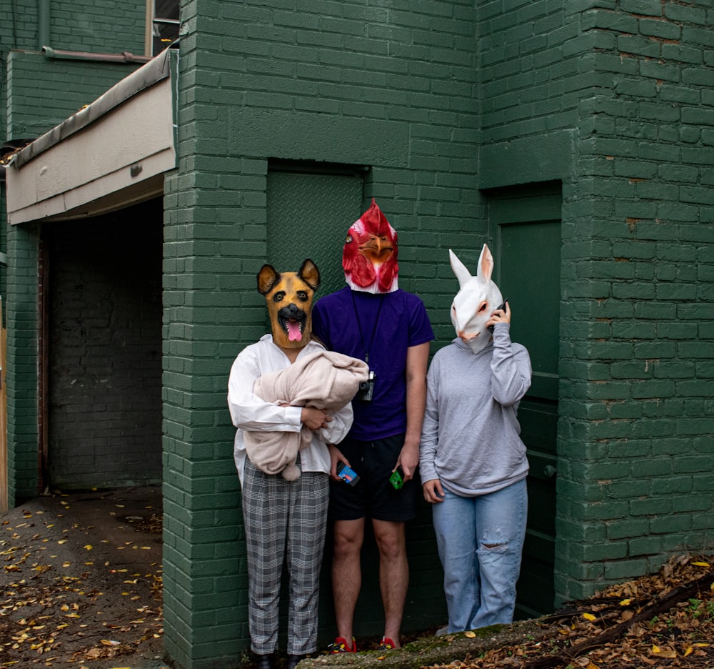 a group of people wearing clothing