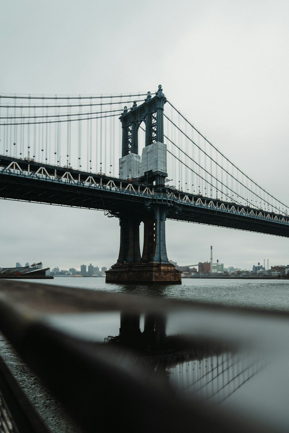 a bridge over water