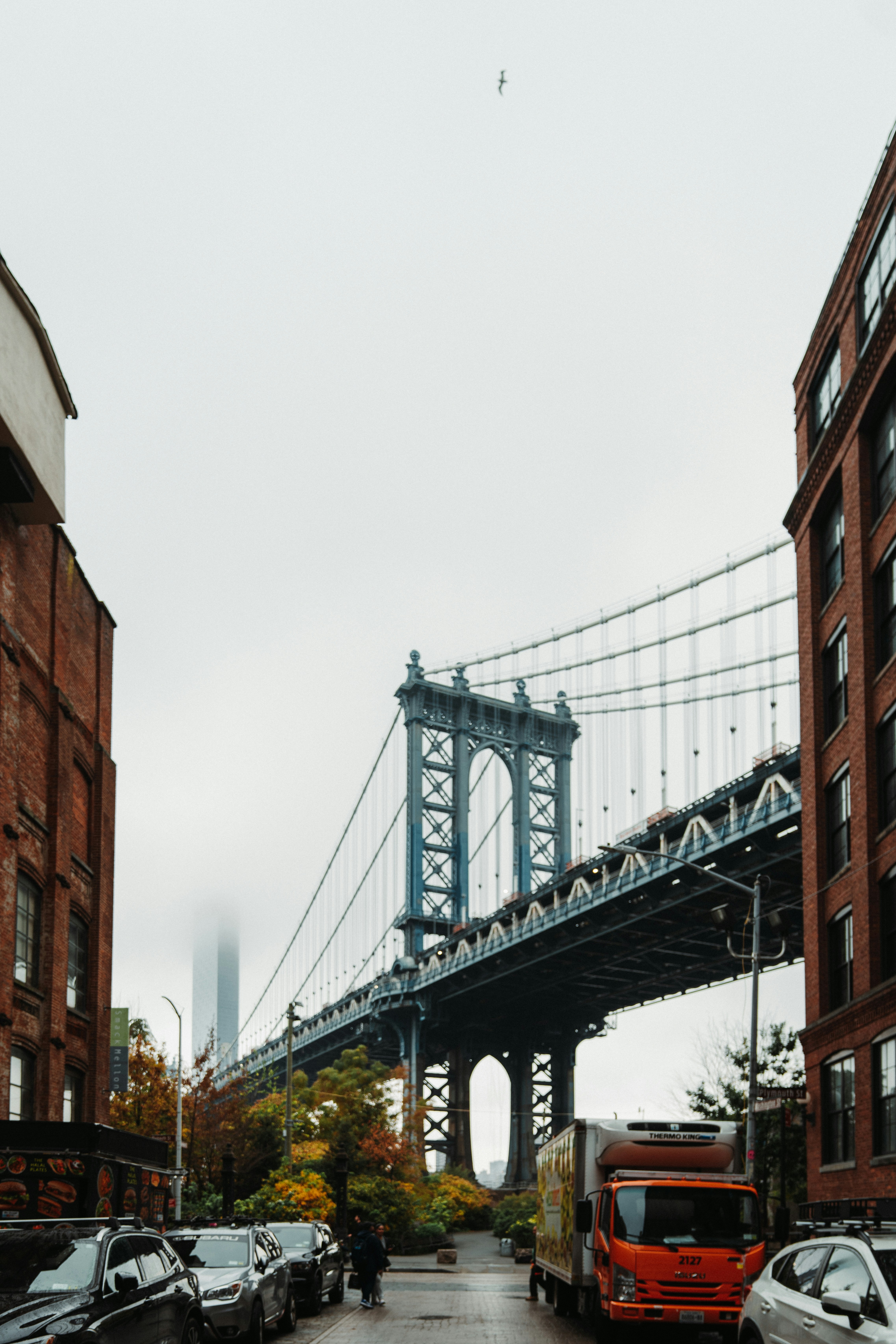 a bridge over a street